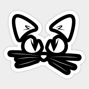 Black Kitty Sticker